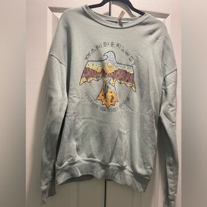 Bella Canvas Large Wanderlust fleece sweatshirt